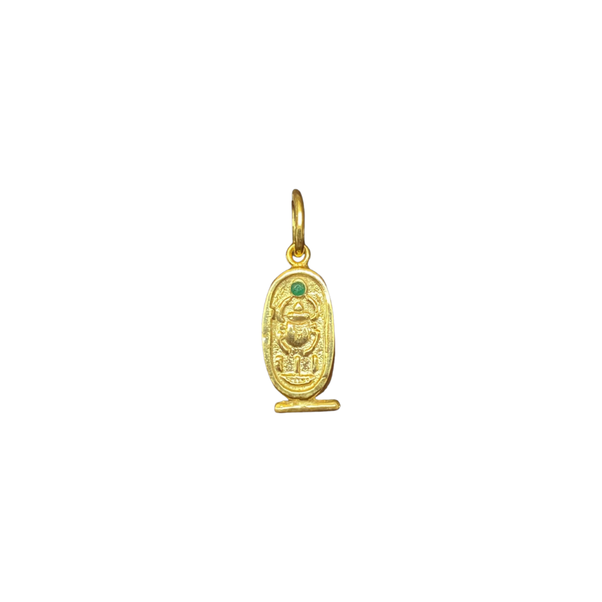 Gold Plated Scarab Khatrouche Pendant